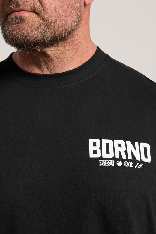 BDRNO Big & Tall Black Logo T-Shirt | BadRhino 4