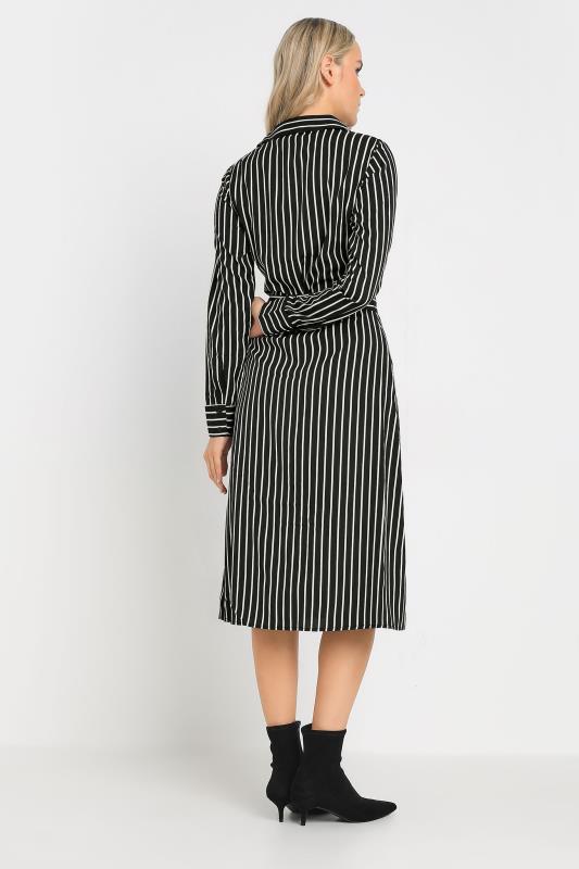 LTS Tall Black Striped Long Sleeve Shirt Dress | Long Tall Sally 3