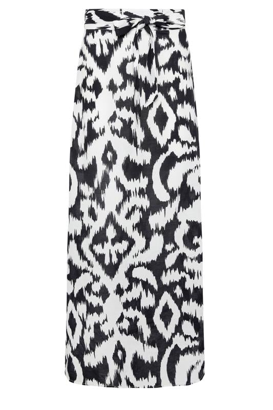 LTS Tall Women's Black Abstract Print Maxi Skirt | Long Tall Sally  5