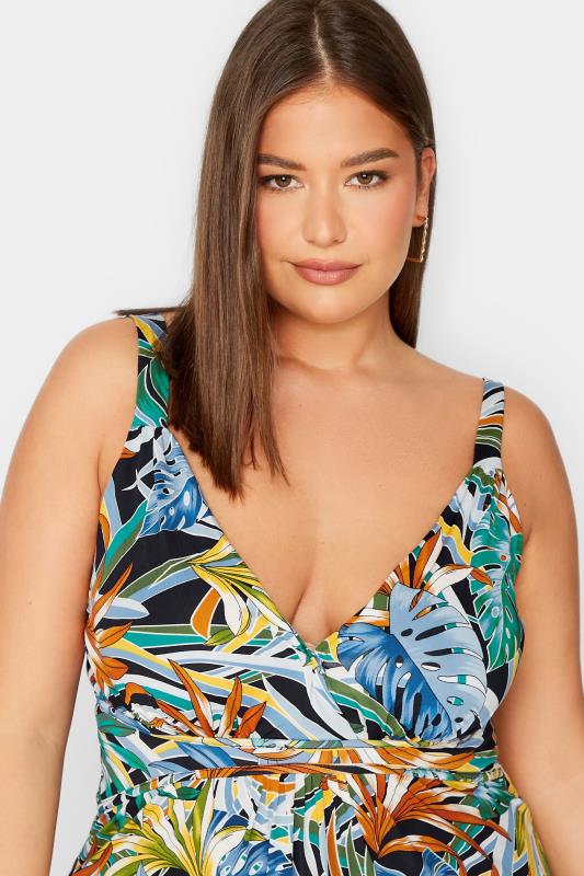 LTS Tall Green Palm Leaf Print Maxi Dress | Long Tall Sally  4