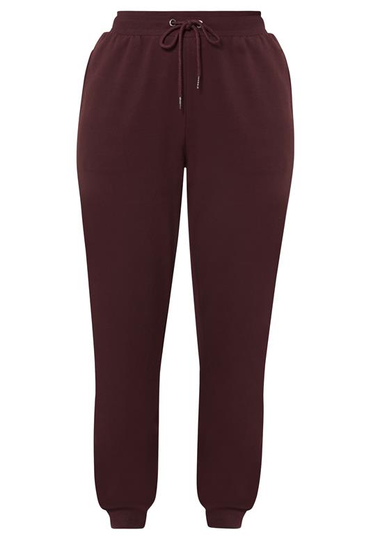 LTS Tall Women's Dark Cherry Red Cuffed Joggers | Long Tall Sally 5