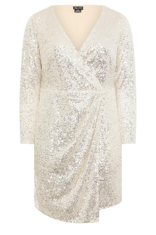 Avenue Gold Sequin Long Sleeve Mini Dress 5