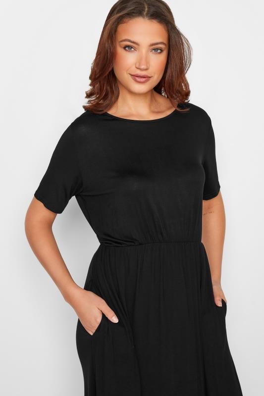 LTS Black Pocket Midaxi Dress | Long Tall Sally 4