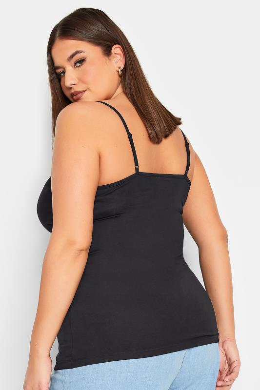 Plus Size Black Cami Top | Yours Clothing 3