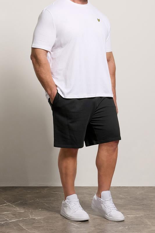 LYLE & SCOTT Big & Tall Black Jogger Shorts