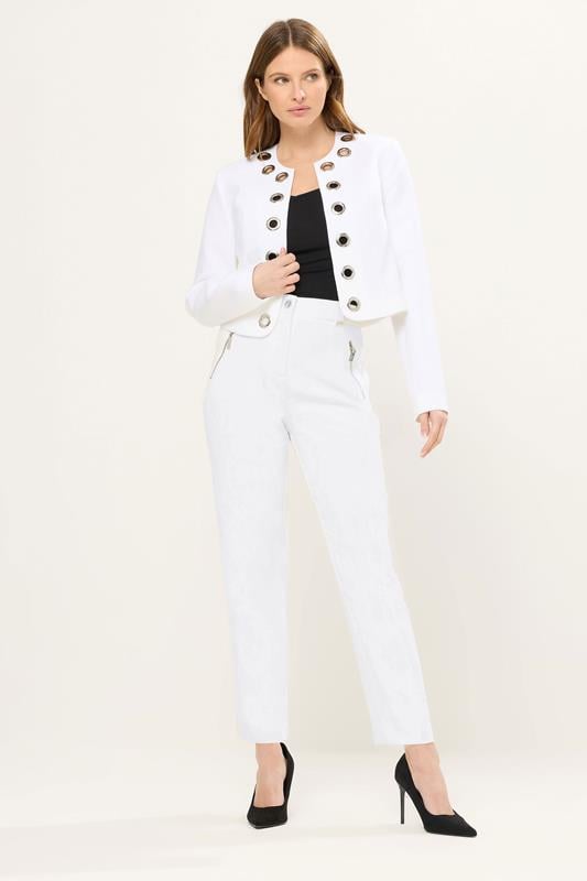 STAR Ivory White Eyelet Jacket | StarByJM 1