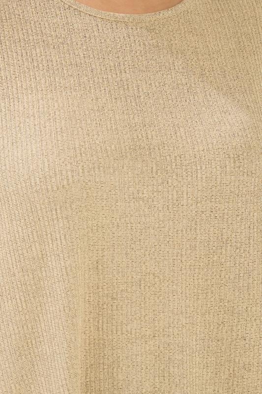 YOURS Plus Size Light Blue Ribbed Soft Touch T-Shirt | Yours Clothing 4