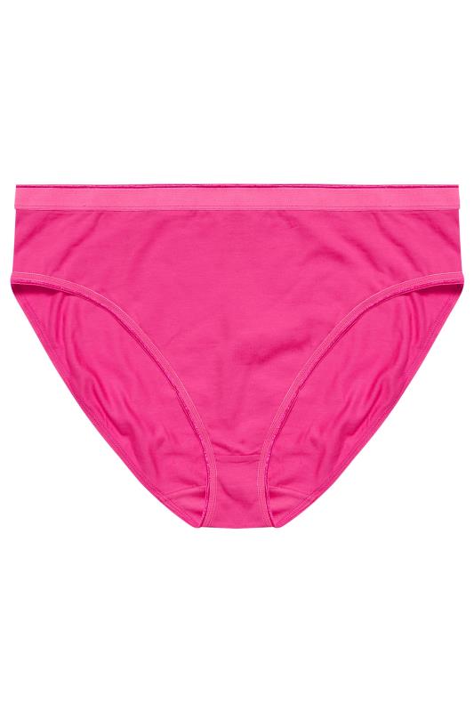 YOURS Plus Size 5 PACK Pink Heart Print Full Briefs | Yours Clothing  7