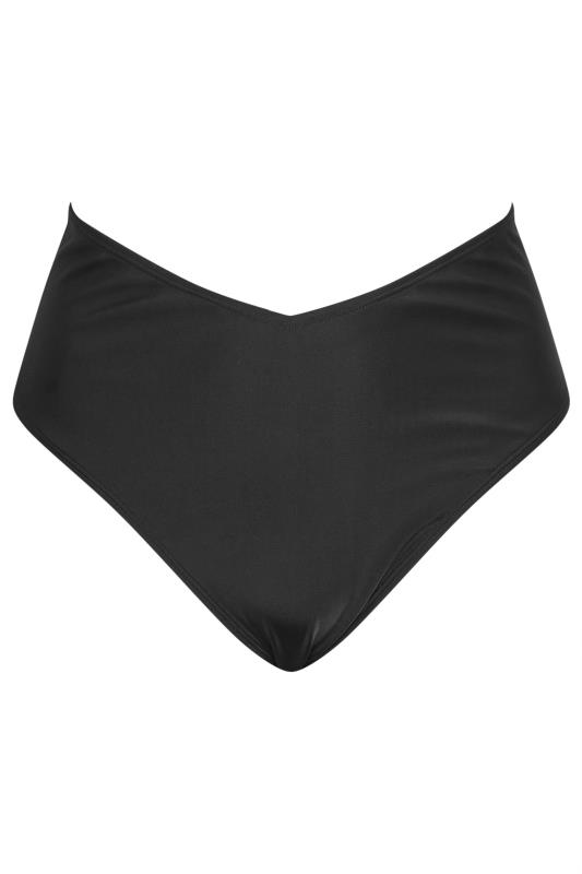 YOURS Plus Size Black V-Front Bikini Brief | Yours Clothing 7