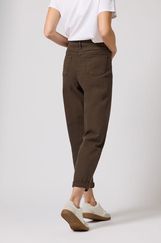M&Co Chocolate Brown Mom Jeans | M&Co 4