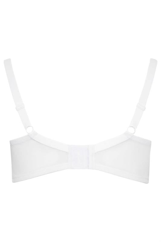 2 PACK Black & White Non-Wired Cotton Bras | Yours Clothing 11