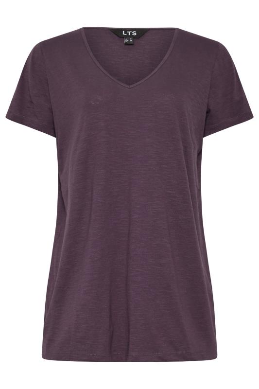 LTS Tall 2 Pack Purple & Blue V-Neck T-Shirts | Long Tall Sally  8