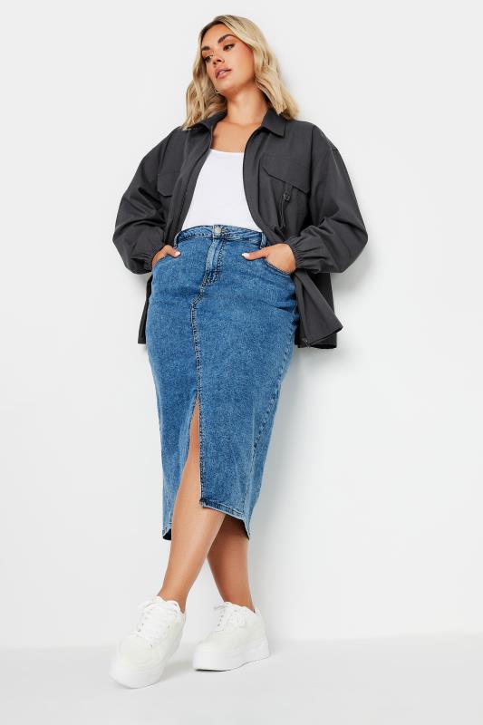 YOURS Plus Size Charcoal Grey Utility Bomber Jacket | Yours Clothing  2