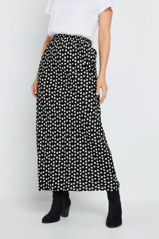 LTS Tall Women's Black & White Spot Print Midaxi Skirt | Long Tall Sally 3