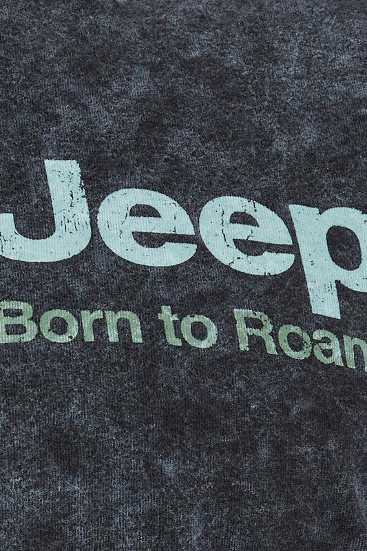 BadRhino Big & Tall Black Extra Long Acid Wash 'Jeep' Graphic Vest | BadRhino 8