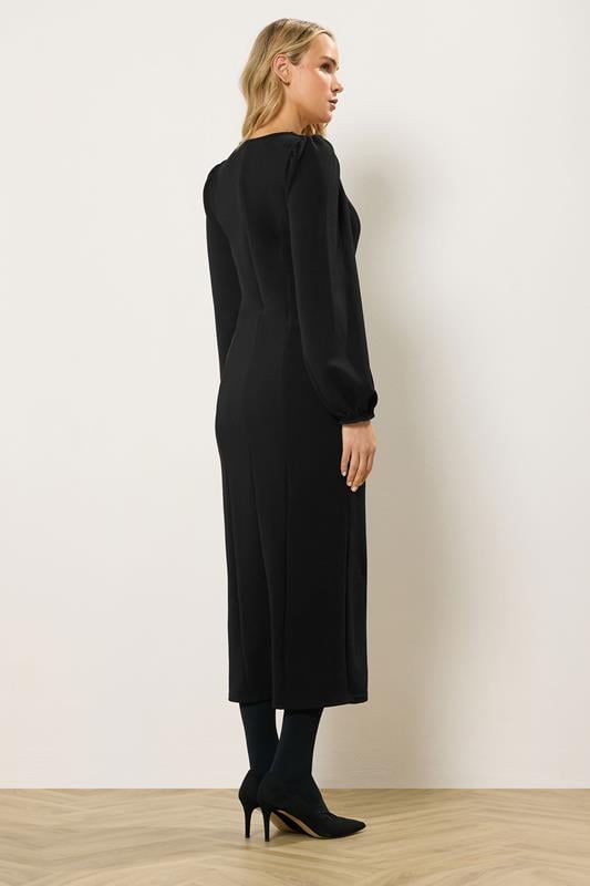 LTS Tall Women's Black Seam Front Midi Dress | Long Tall Sally 2