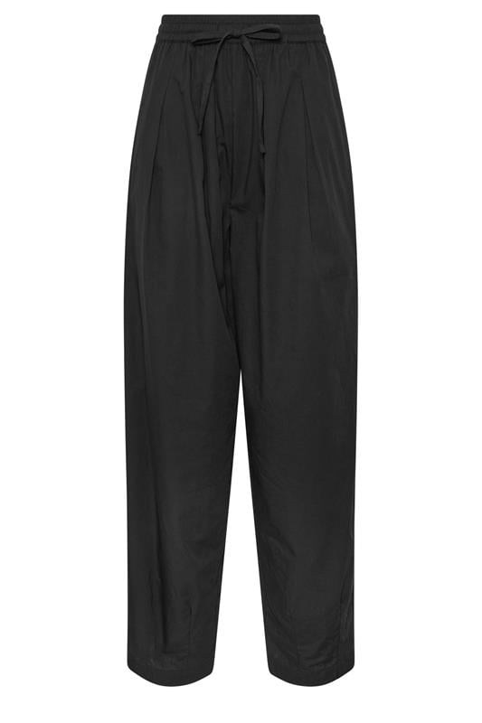 LTS Tall Women's Black Cotton Barrel Trousers | Long Tall Sally 5
