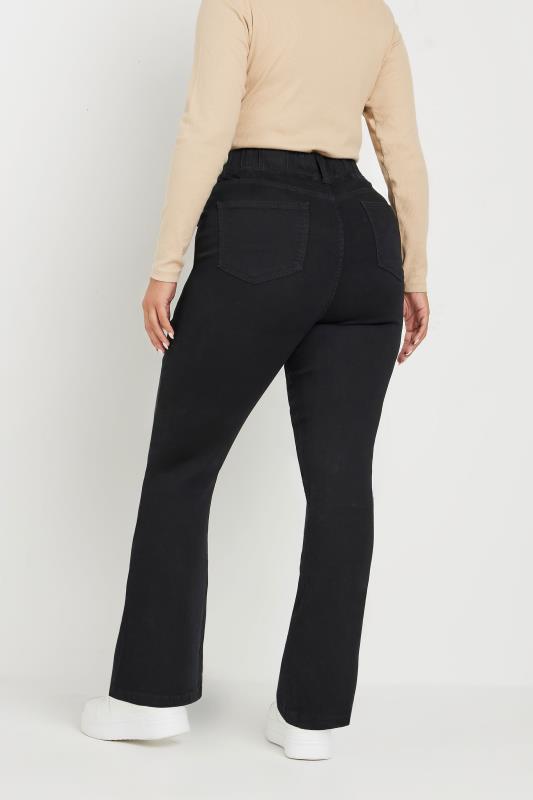 YOURS Plus Size Black Bootcut Jeggings | Yours Clothing  5