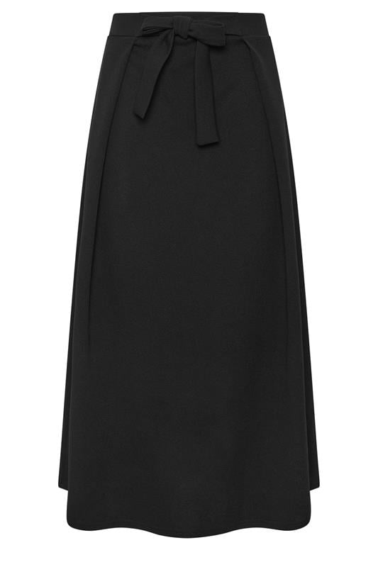 LTS Tall Women's Black Tie Waist Midi Skirt | Long Tall Sally 5