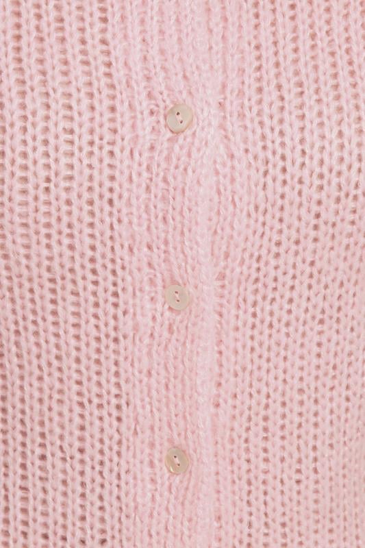 YOURS Plus Size Pink Short Sleeve Soft Touch Cardigan | Yours Clothing 4