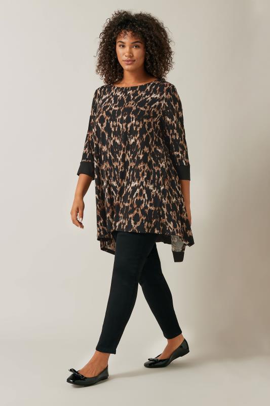 Evans Brown Cailyn Print Tunic 2