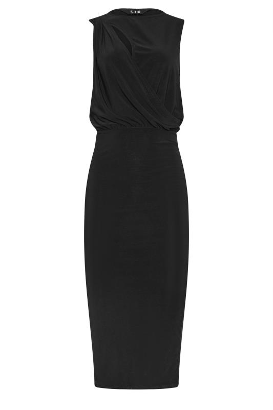 LTS Tall Black Cutout Midi Dress | Long Tall Sally 6