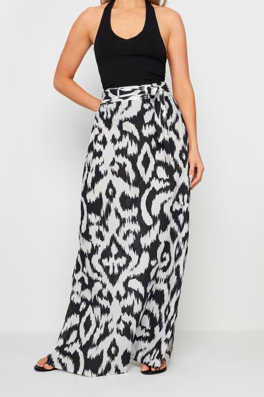 LTS Tall Women's Black Abstract Print Maxi Skirt | Long Tall Sally  2