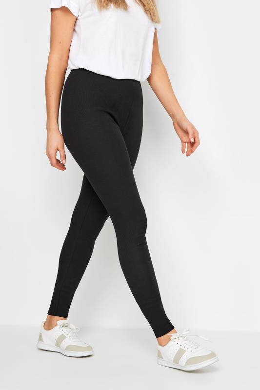 LTS Tall Women's Black High Waisted Ribbed Leggings | Long Tall Sally 2