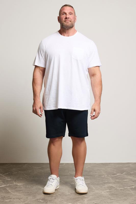 JACK & JONES Big & Tall Navy Blue 'Beau' Jogger Shorts | BadRhino 2