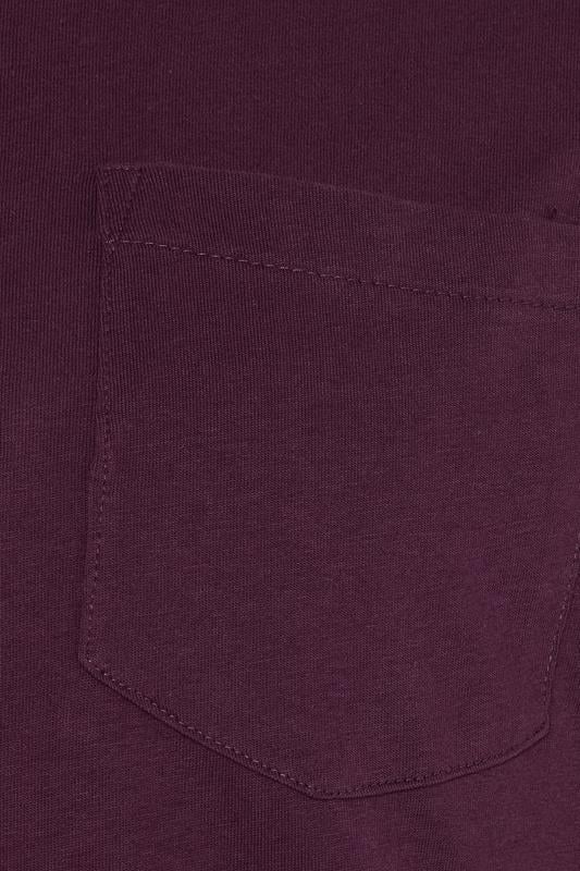 KAM Big & Tall Fig Purple Ringer T-Shirt | badRhino 4
