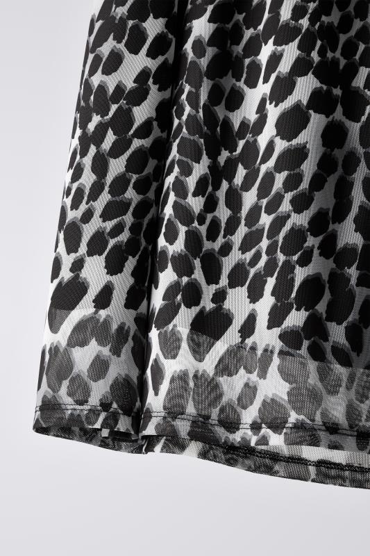 EVANS Plus Size Grey Animal Print Mesh Skirt | Evans  6