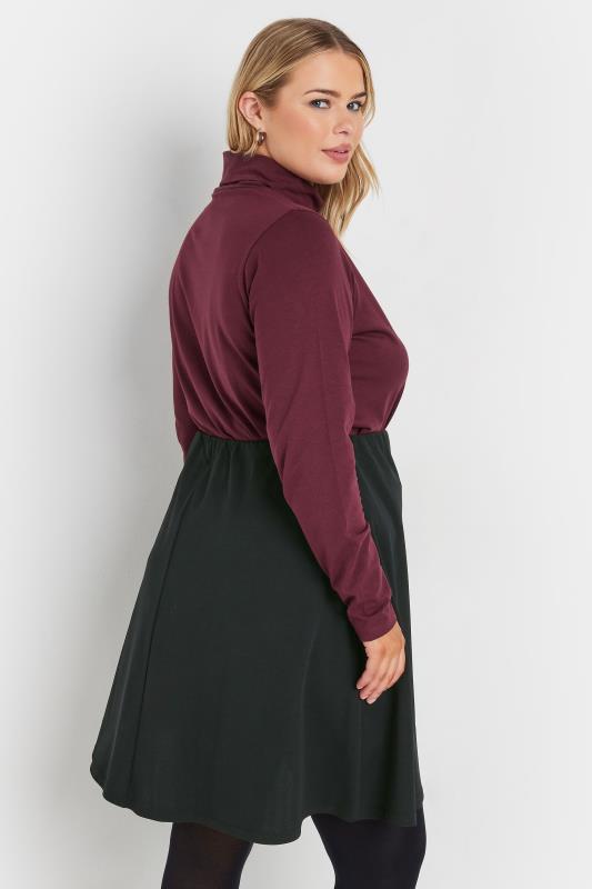 YOURS LONDON Plus Size Black Button Front Scuba Skirt | Yours Clothing  3