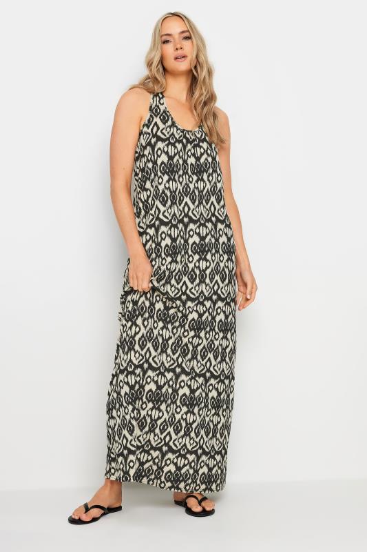LTS Tall Women's Black & Brown Aztec Print Maxi Dress | Long Tall Sally  2