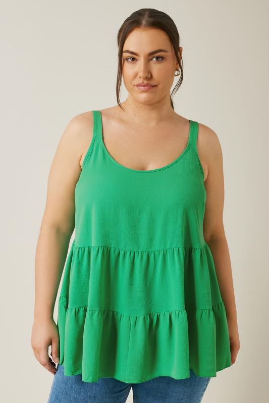Strappy Tiered Mint Top 1