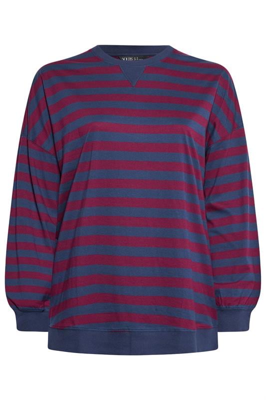 YOURS Plus Size Red Stripe Balloon Sleeve Top | Yours Clothing 6