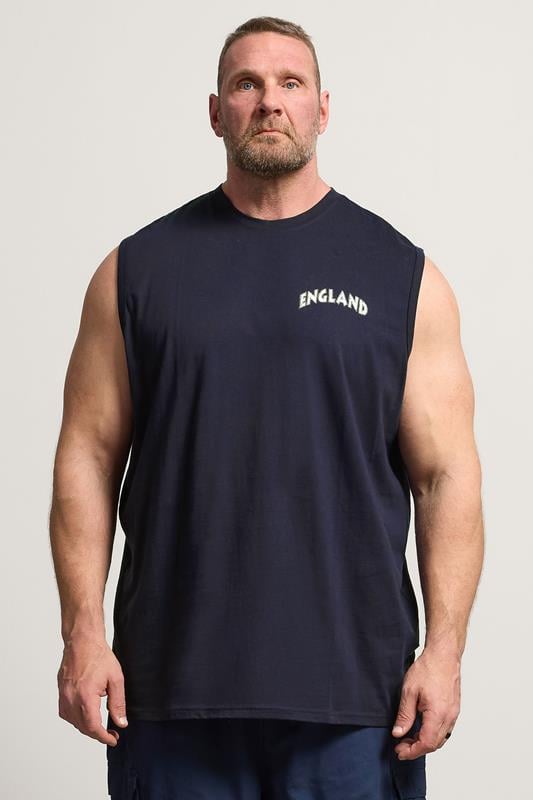 BadRhino Big & Tall Navy Blue Extra Long England 66 Vest | BadRhino 1