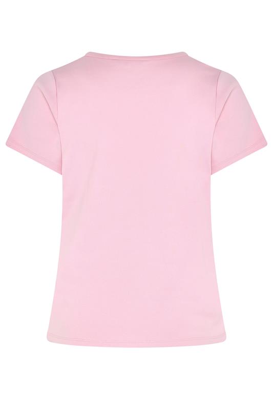 YOURS Plus Size Pink Interlock T-Shirt | Yours Clothing 6