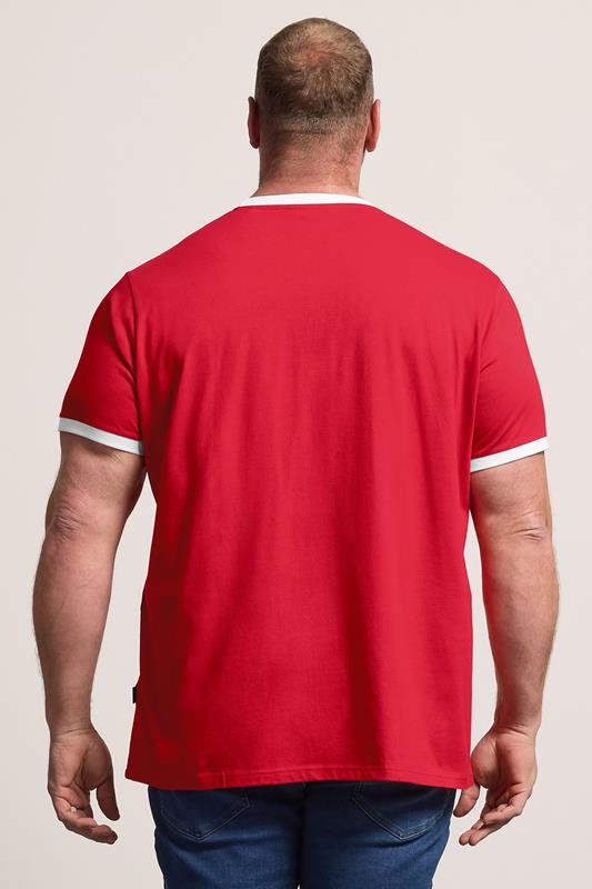 BadRhino Big & Tall Red Ringer T-Shirt | BadRhino 2