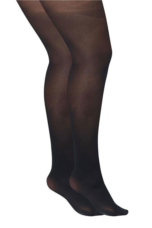  YOURSET 2 PACK Black 50 Denier Tights