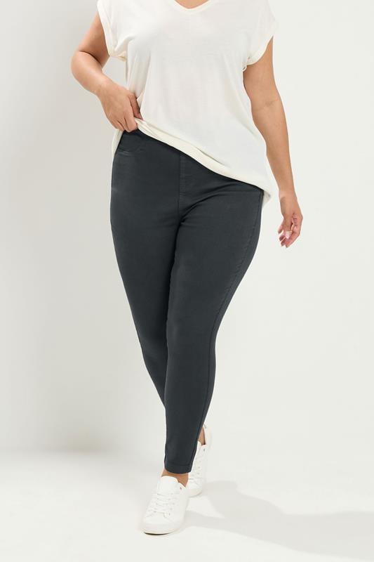  YOURS Curve Grey Pull On JENNY Jeggings