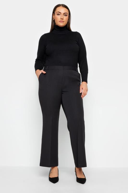 Black Wide Leg Suit Trouser – Styched Fashion