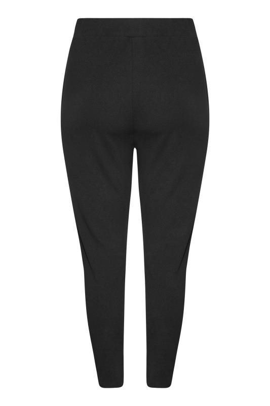 Plus Size Black Tapered Trousers | Yours Clothing 4