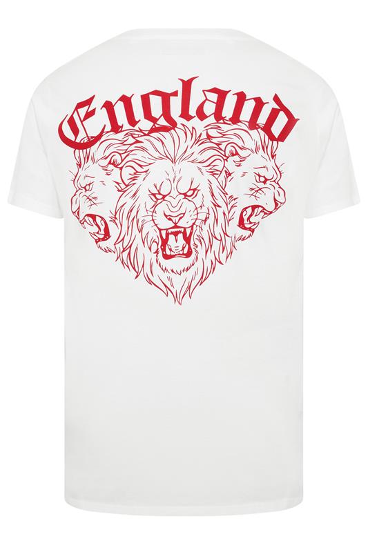 BadRhino Big & Tall White England T-Shirt | BadRhino 8