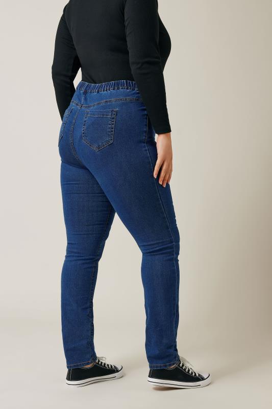 Long Length Mid Wash Denim Jegging 3