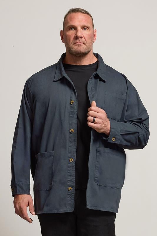 BadRhino Big & Tall Navy Blue Overshirt