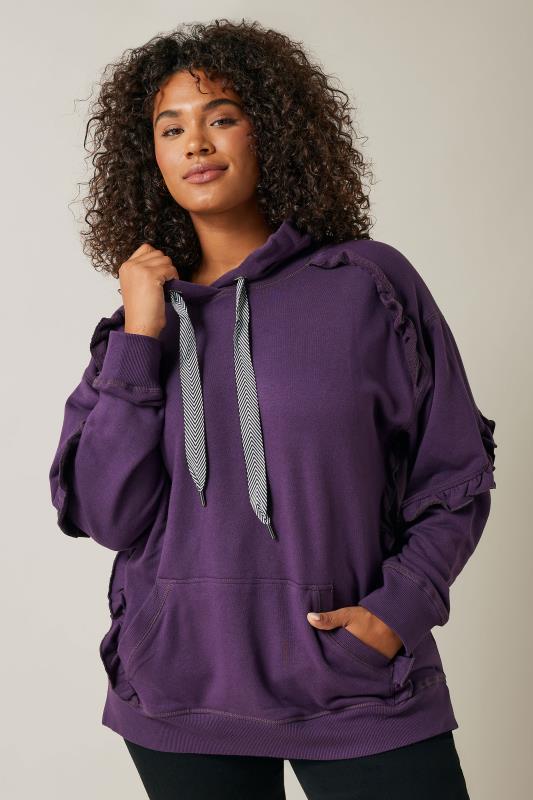 Evans Purple Frill Hoodie 1