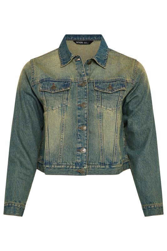 YOURS Plus Size Blue Washed Classic Denim Jacket | Yours Clothing 6