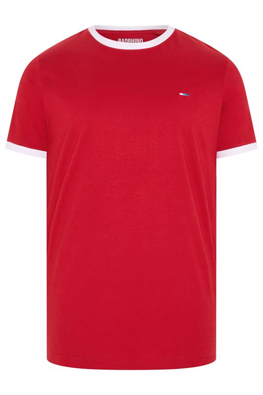 BadRhino Big & Tall Red Ringer T-Shirt | BadRhino 5