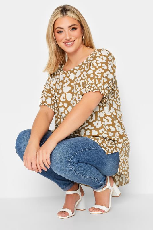 YOURS Curve Plus Size White Polka Dot Print Short Sleeve Blouse | Yours Clothing  4