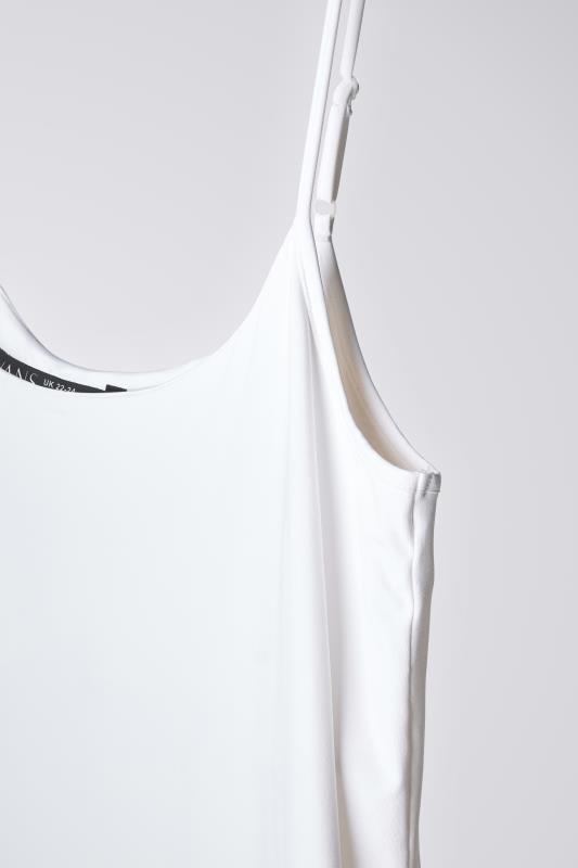 EVANS Plus Size White Cami Vest Top
